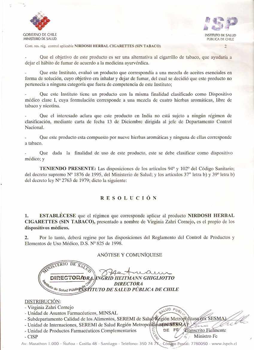 RESOLUCI&Oacute;N ISP2